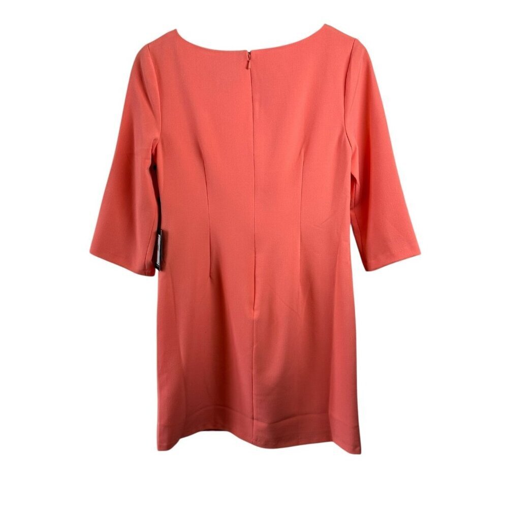 NWT Adrianna Papell Melon Crepe Sheath Dress – Women’s Size 8 - Picture 2 of 6